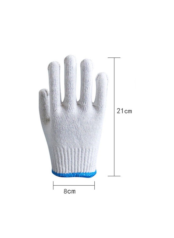 20 Pairs Work Gloves for Men and Women, Reuable Safty Gloves Hand Protection for Lab, BBQ, Industry,Breathable Grip Knitted Cut Repair Gloves, Safety Thick Nylon Cotton String Knit Liners for Construction, Mechanics, Warehouse, Industrial, Gardening, and Automotive - Image 4