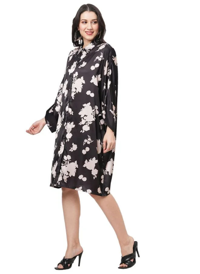 #بي Relaxed Fit Printed Shirt
