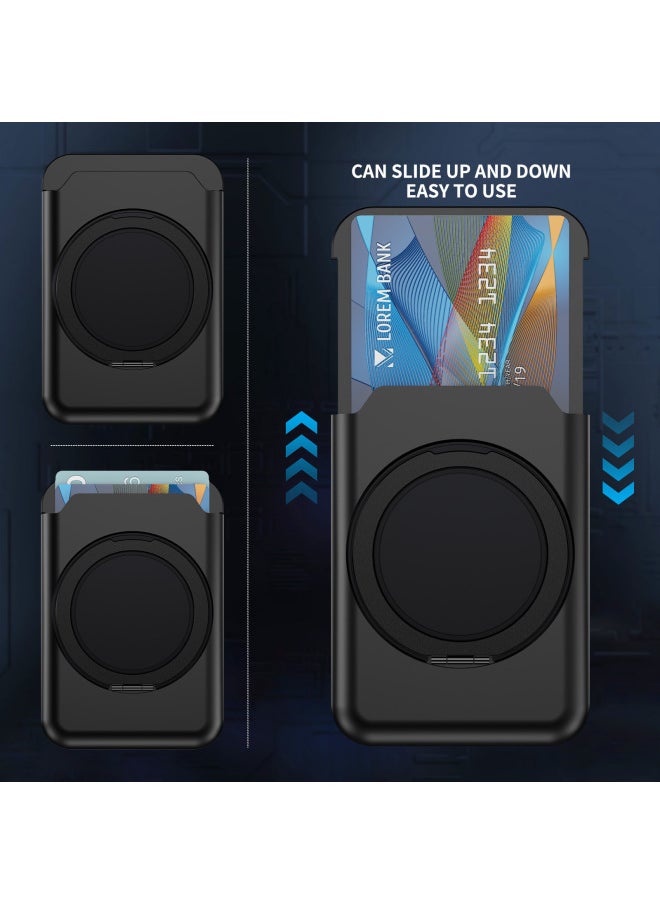 Hot Sale Ace Bracket Skin Sense Card Bag For All Mobile Phone 360 Rotating Ring Bracket-Color:Blue