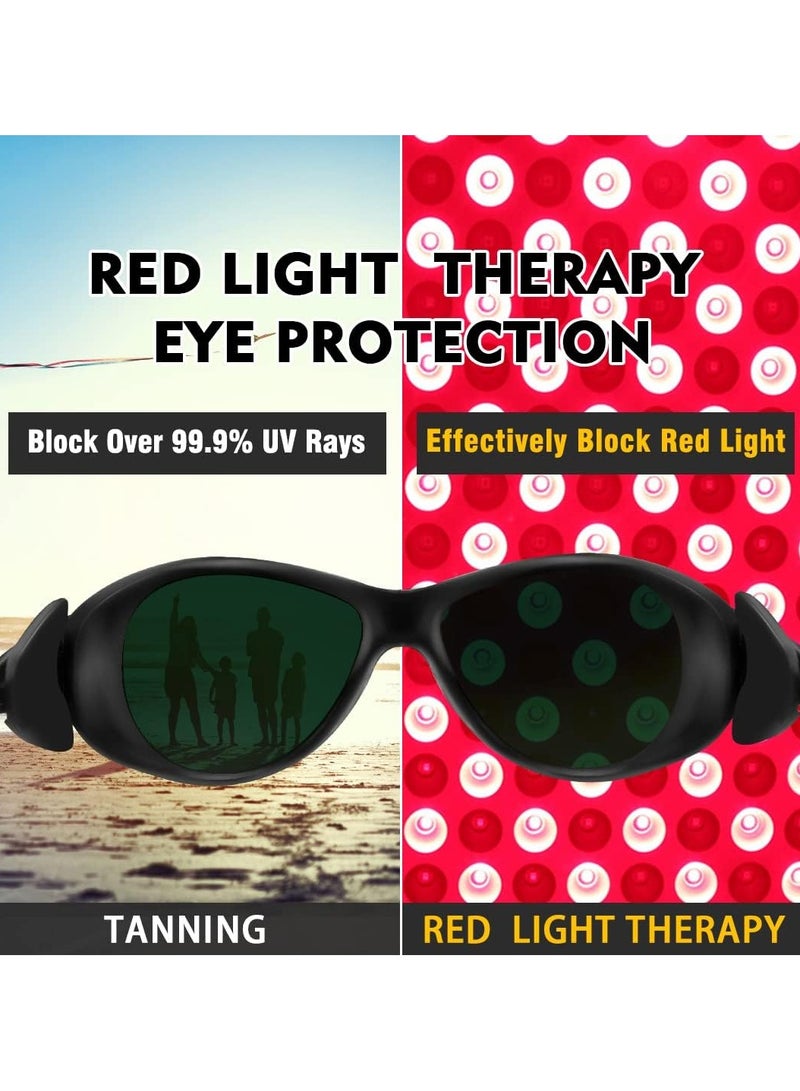 نظارات الحماية من العلاج بالضوء الأحمر - نظارات واقية للعين لجلسات التسمير وIPL والليزر، حماية للعين من 200 إلى 2000 نانومتر - Image 3