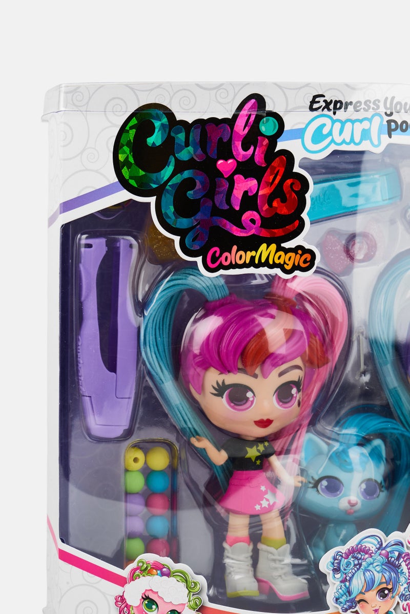 Silverlit 3Pcs Curli Girls Twin Dolls With Magical Hair - Image 5