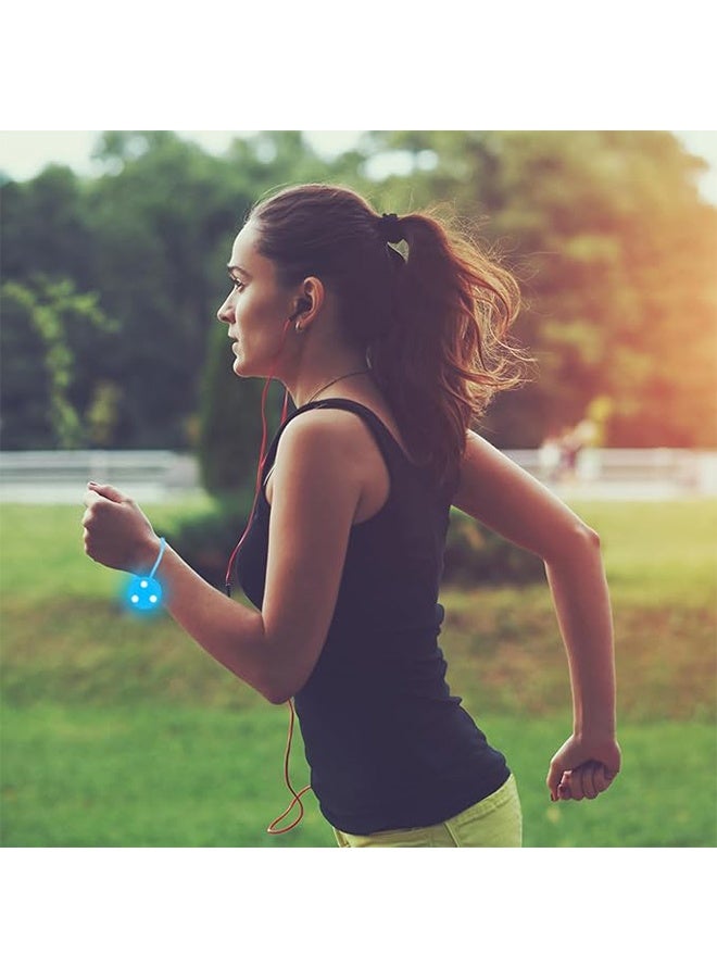 ضوء تشغيل LED ، ضوء أمان الدراجة من السيليكون ، مناسب للعدائين وراكبي الدراجات - 3 قطع - Image 5