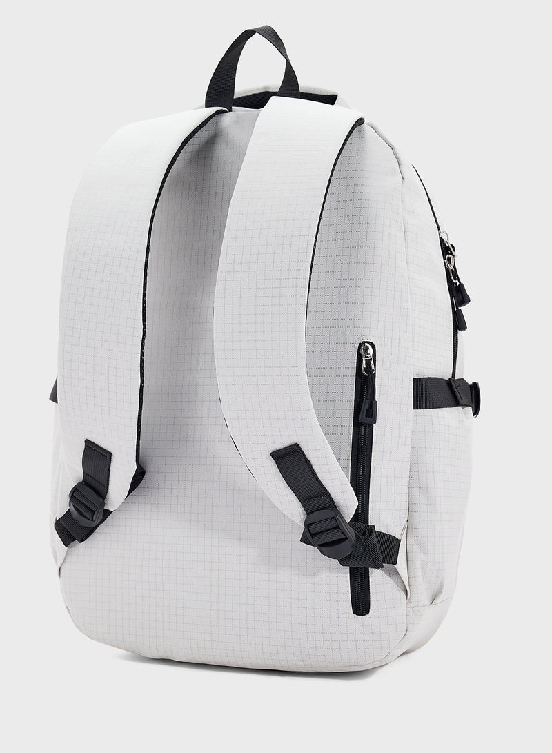 Seventy Five Check Print Casual Backpack  - Image 3