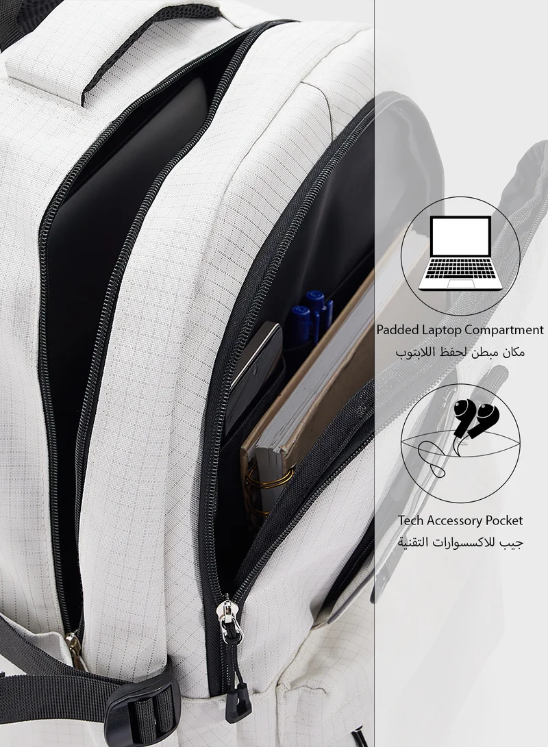 Seventy Five Check Print Casual Backpack