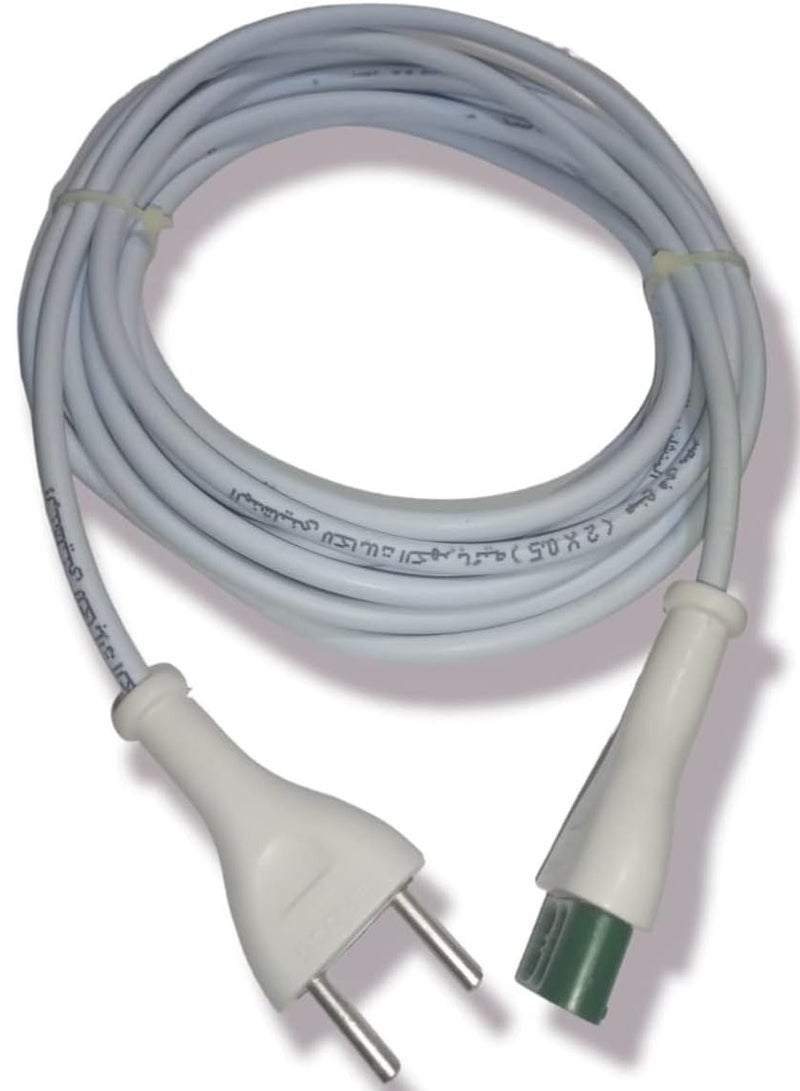 Shaheen Lite Ready Power Supply Cord 0.5 mil - Certified Copper Wire - High Quality Power Supply - Excellent for all electrical connections indoors (White Conductor 5 Meters) - Image 1