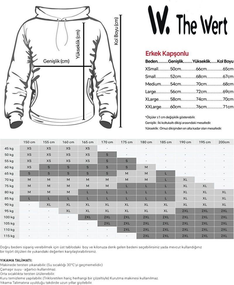 Unisex Im Not In Danger Design Front Back Printed Regular Fit White Sweatshirt