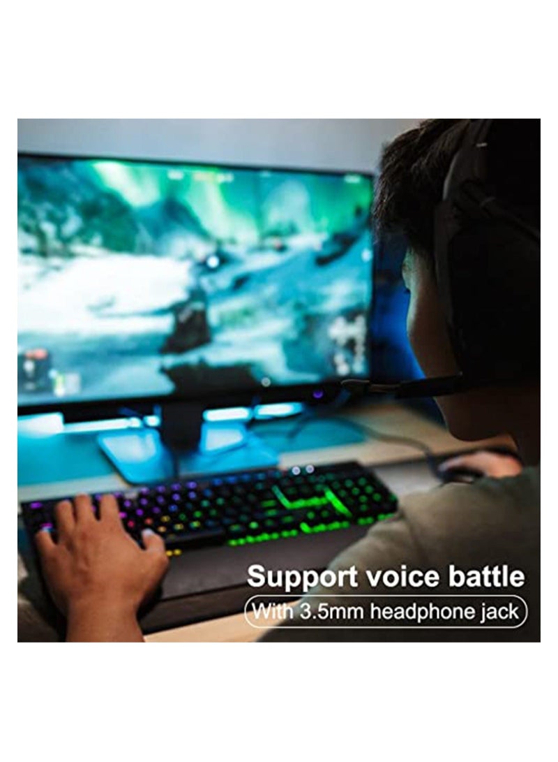 Captaintech Keyboard and Mouse Adapter, Portable Mouse Keyboard Converter with 3.5 mm Audio, Game Pad Controller Adapter, Plug and Play USB Hub Compatible with Xbox One, PS5, PS4, PS3, N-Switch - Image 2