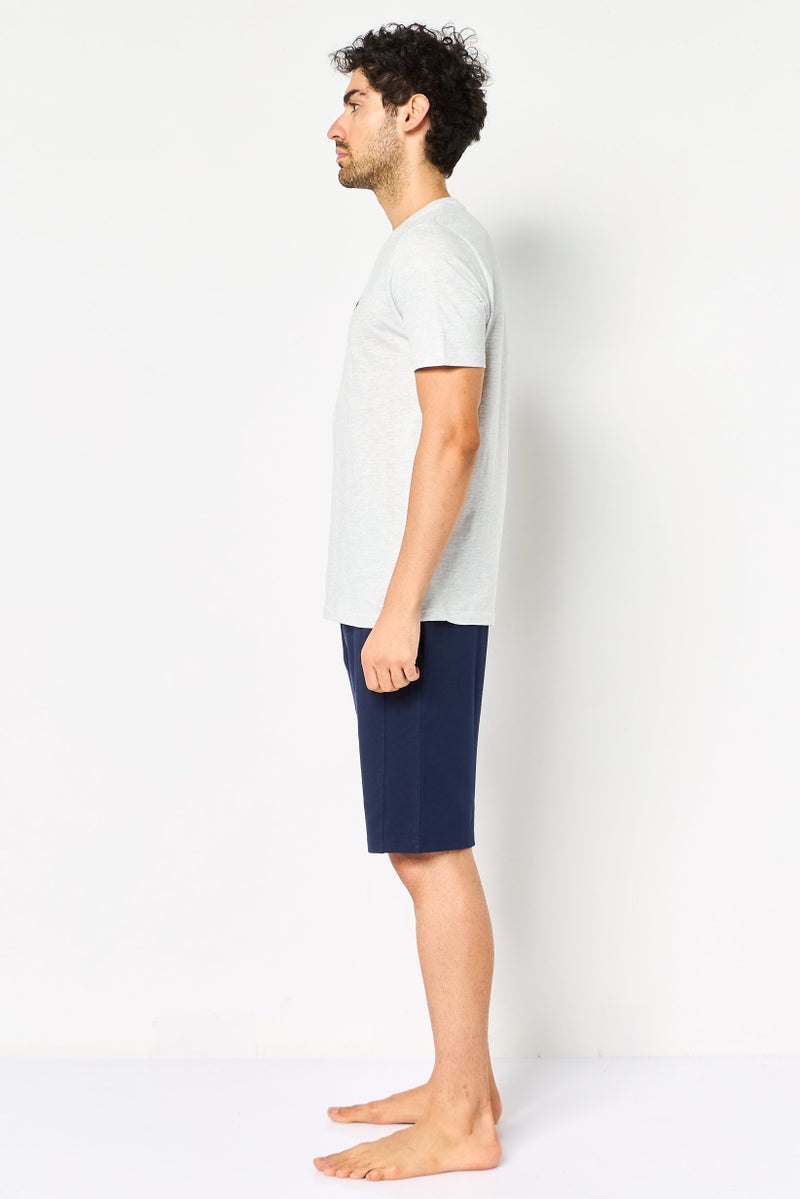 English Laundry Men 2 Pieces Embroidered Logo T-Shirt And Shorts Set, Multicolor - Image 2