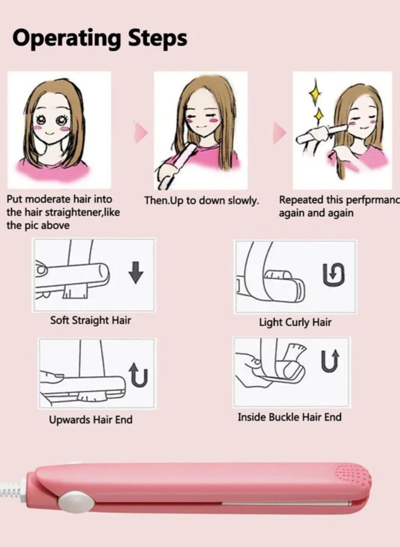 Versatile hair straightener Fast heat Pink - Image 3