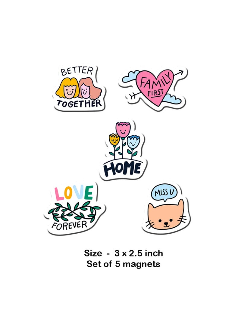 Deep Prints Deep Print Quotes Fridge Magnets for Office Home Kitchen Decoration Multicolour Acrylic Sheet Gift for All Occasion Quote 4  - Image 3