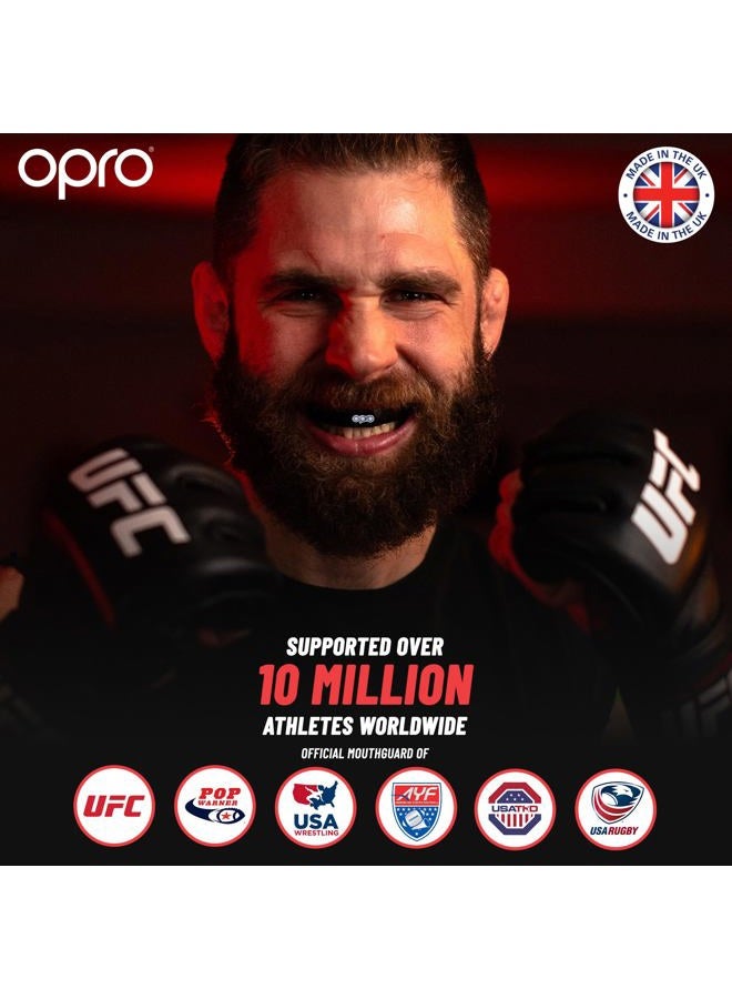 OPRO UFC Adult Snap Fit Gum Shield Mouthguard, White - Image 2