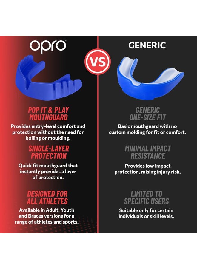 OPRO UFC Adult Snap Fit Gum Shield Mouthguard, White - Image 4