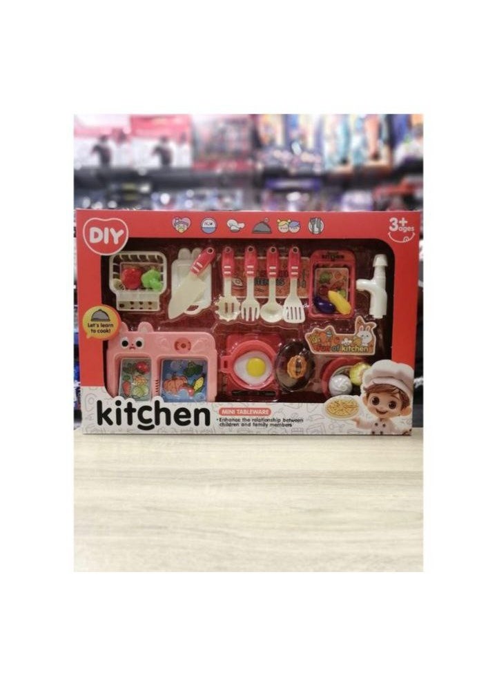 Kitchen mini tableware with sink - Image 1