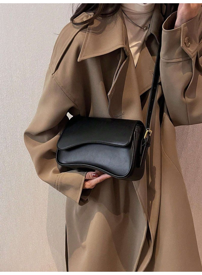 Women's Crossbody Shoulder Bag – Elegant & Everyday-Ready – Black - Image 4