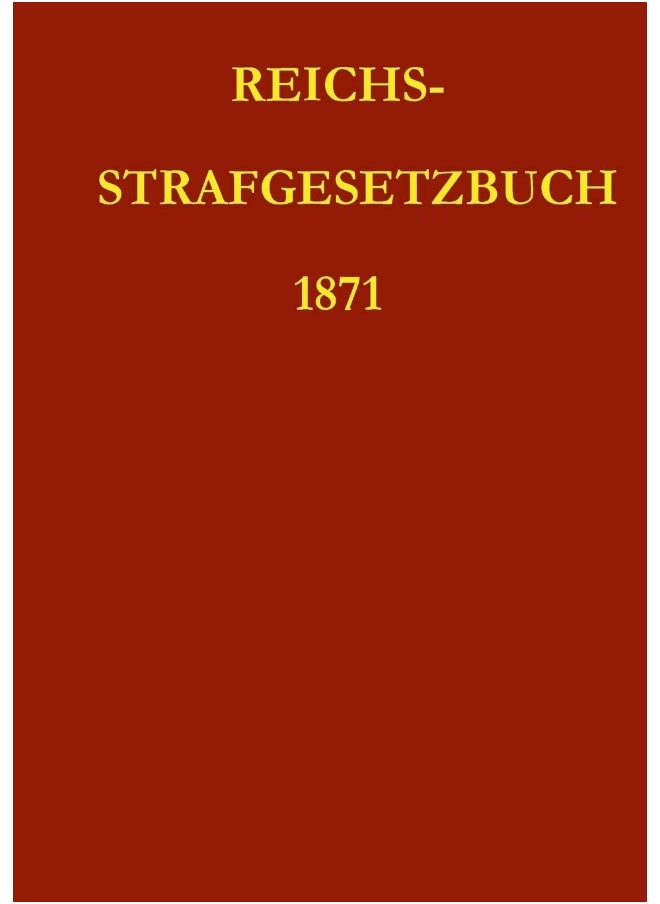 Reichsstrafgesetzbuch 1871  - Image 1