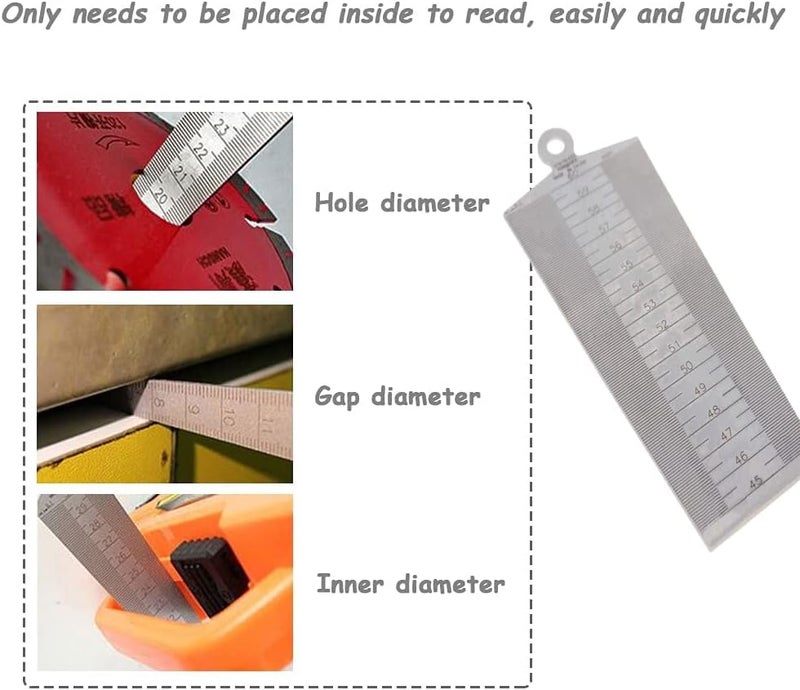 Utoolmart 45-60mm Taper Guage Feeler Welding Gauge Gap Hole Measuring Tool Inch & Metric 1 Pcs - Image 4