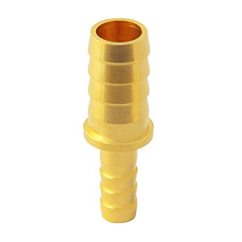 Metaland Brass Hose Barb Reducer, 1/4" to 3/16" Hose ID, Reducing Barbed Hose Splicer Mender Coupler Warter Fuel Air (Pack of 2) - Image 2