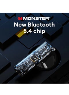 Monster XKT23 Wireless Earphones, Comfortable And Lightweight HD Voice Portable Headset, Super Bass Robot Design Hifi Stereo Low Game Latency Earbuds With Mic, (Gold)  - Image 2