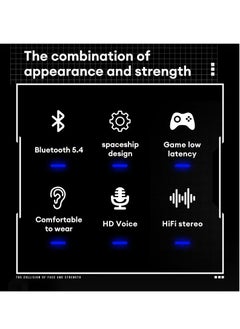 Monster XKT23 Wireless Earphones, Comfortable And Lightweight HD Voice Portable Headset, Super Bass Robot Design Hifi Stereo Low Game Latency Earbuds With Mic, (Gold)  - Image 4
