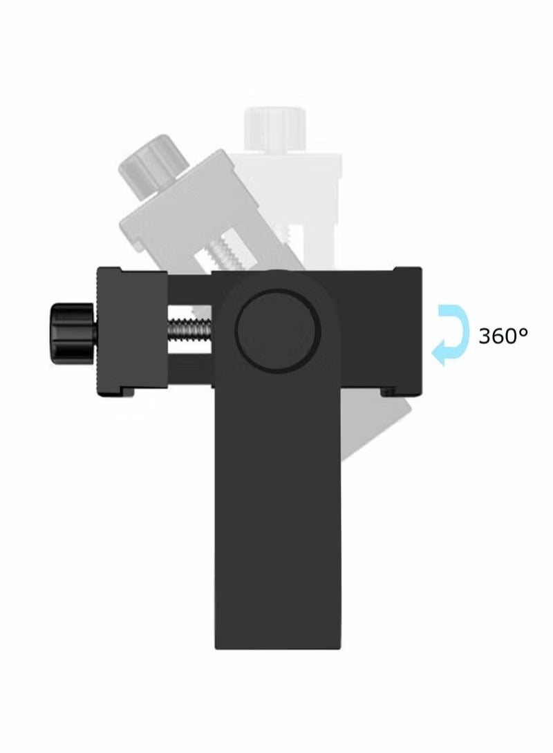 Smartphone Tripod Adapter Cell Phone Holder Mount Adapter, Fits iPhone, Samsung, and all Phones, Rotates Vertical and Horizontal, Adjustable Clamp - Image 2
