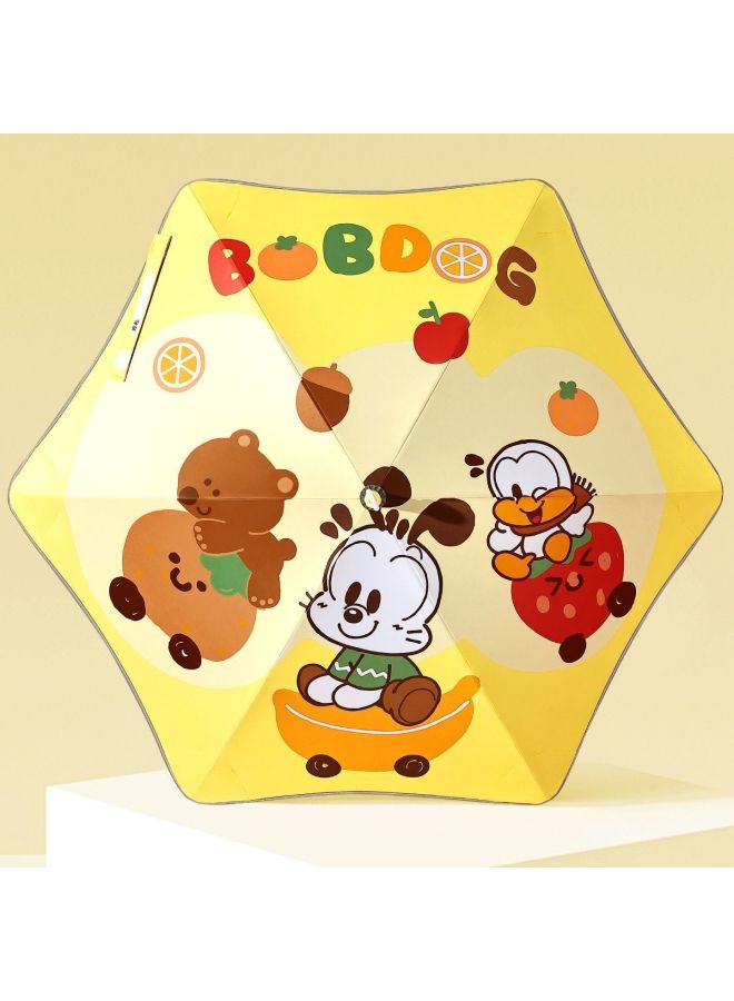 Babudou Kidsren's Umbrella For Boys And Girls, Kindergarten And Primary School Students, Special For School Use, Ultra-light, Rounded Corner, Rain Or Shine Umbrella