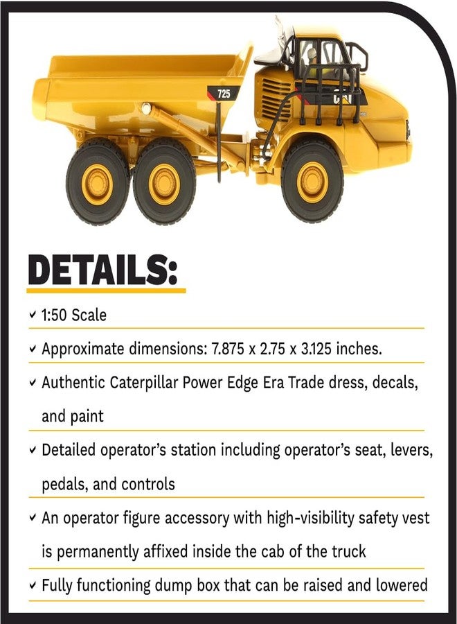 Diecast Masters Caterpillar 725 Articulated Truck Core Classics Series Vehicle - Image 4