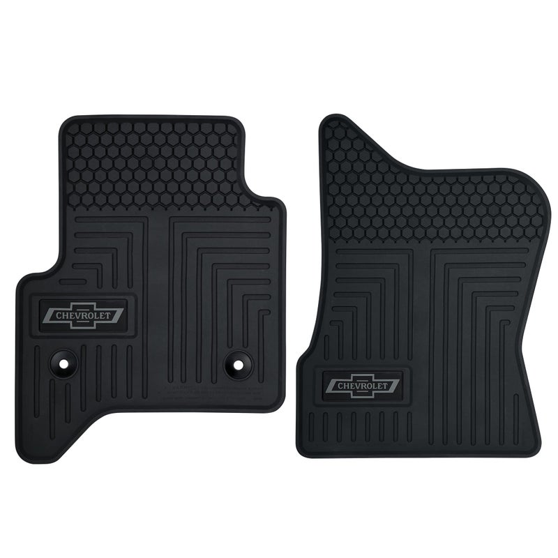 Plasticolor 001795R01 Chevrolet Silverado Custom Factory Fit Front Vehicle Floor Mats Model Years 20142018 Black