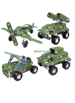 DIY STEM Toys Kit, Include Military Tank Assault Car Plane Truck Army Toys for Boys 8+, 4in1 Creative Metal Construction Building Educational DIY Toys Set - pzsku/ZE4105F9365849C543299Z/45/_/1633260553/ef6450ce-6fe2-4af3-911f-c3b39adf837f