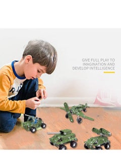 DIY STEM Toys Kit, Include Military Tank Assault Car Plane Truck Army Toys for Boys 8+, 4in1 Creative Metal Construction Building Educational DIY Toys Set - pzsku/ZE4105F9365849C543299Z/45/_/1633260554/9ef4f5ce-e189-46e1-b049-a6b8bc5dfee3