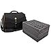 ENHANCE Portable Miniature Figure Storage Carrying Case 4 Foam Layers fits 108 Infantry Minis Pick Pluck for Large Figures Book Sleeve 2 Accessory Pockets for Measuring Tape Dice More - Image 2