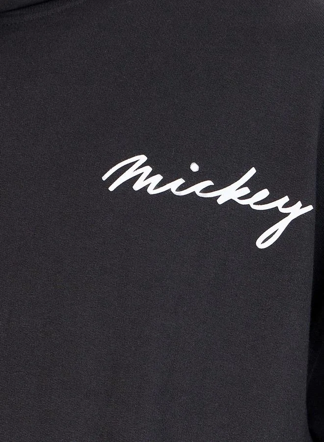 Styli Mickey Mouse Character Print Oversized Hoodie