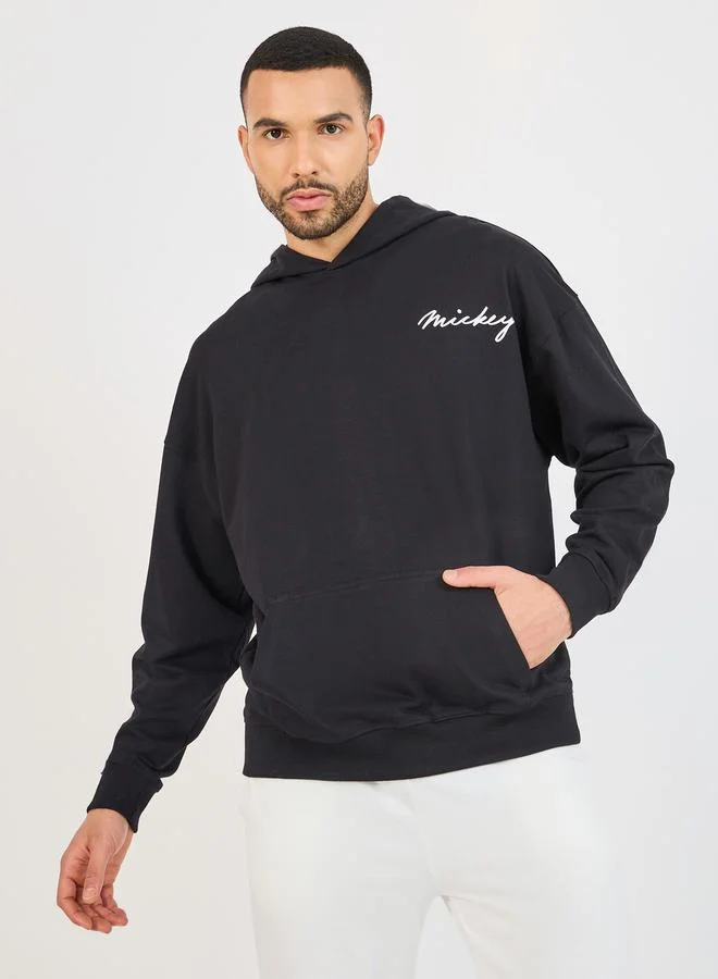 Styli Mickey Mouse Character Print Oversized Hoodie
