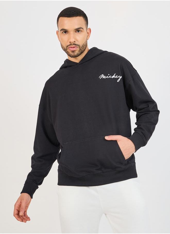Styli Mickey Mouse Character Print Oversized Hoodie  - Image 3
