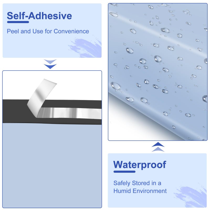 JollyTrip Poly Mailers 14.5x19, Large Poly Mailers 100 Pack, Shipping Mailers with Self Seal Adhesive, Waterproof and Tear-Proof Mailers Poly Bags for Small Business (Light Blueï¼‰ - Image 3
