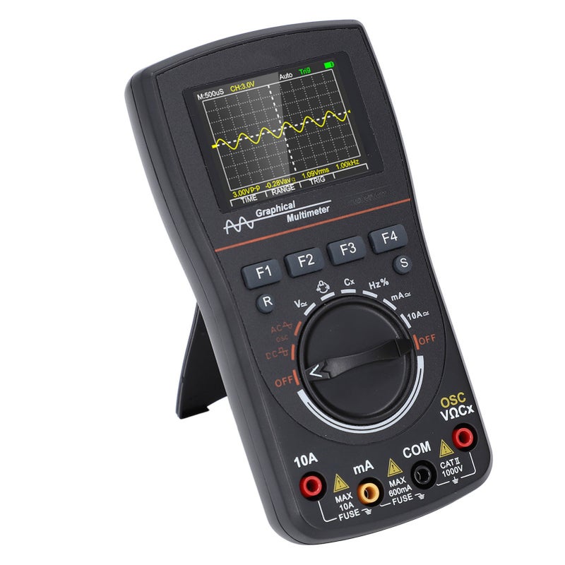 Digital Oscilloscope Multimeter 2 in 1 50Msp 10MHz Analog Bandwidth 2.4 Inch Screen Handheld Oscilloscope Multimeter - Image 1