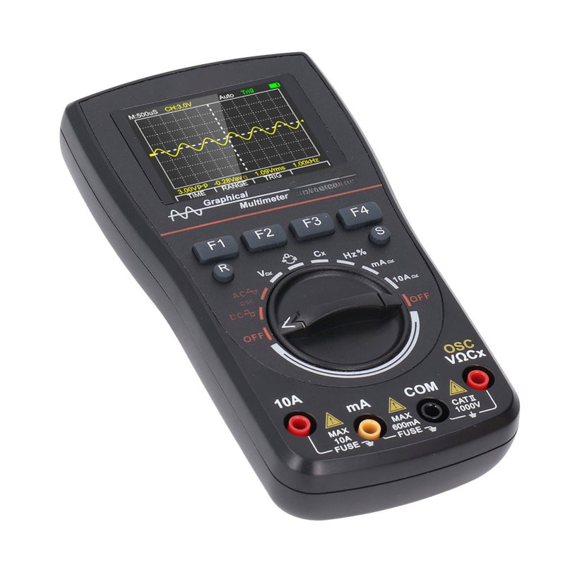 Digital Oscilloscope Multimeter 2 in 1 50Msp 10MHz Analog Bandwidth 2.4 Inch Screen Handheld Oscilloscope Multimeter - Image 4