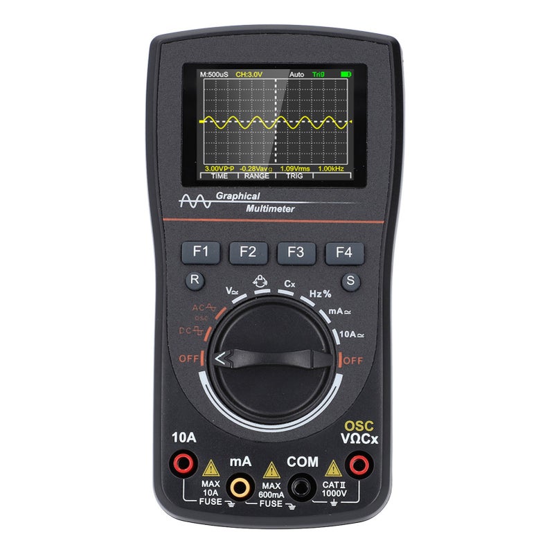 Digital Oscilloscope Multimeter 2 in 1 50Msp 10MHz Analog Bandwidth 2.4 Inch Screen Handheld Oscilloscope Multimeter - Image 2