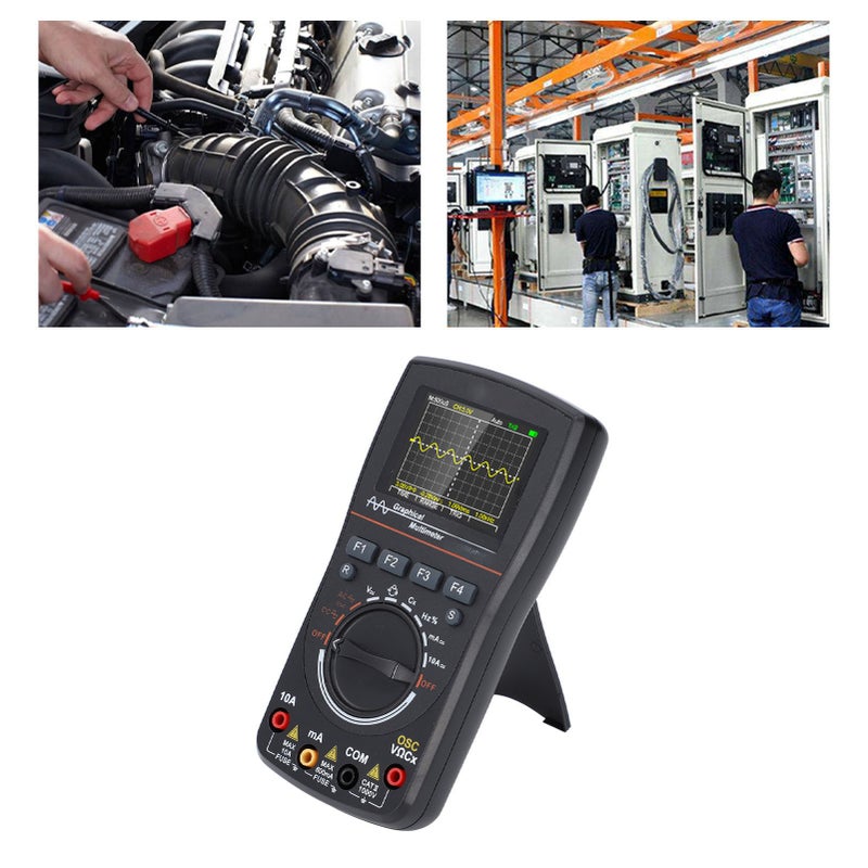 Digital Oscilloscope Multimeter 2 in 1 50Msp 10MHz Analog Bandwidth 2.4 Inch Screen Handheld Oscilloscope Multimeter - Image 3