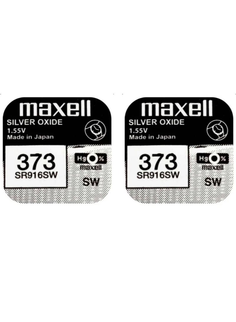 ماكسل قطعتين 373 / SR916SW بطاريات ساعة 1.55 فولت أكسيد الفضة
