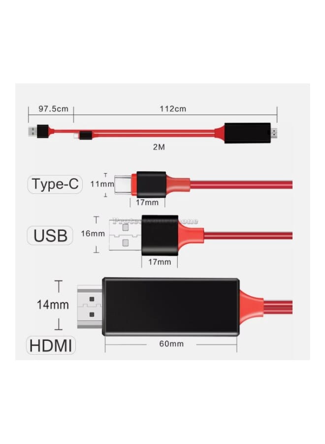 HD Lightning To HDMI Audio Cable TV AV HDTV Video Adapter  - Image 2