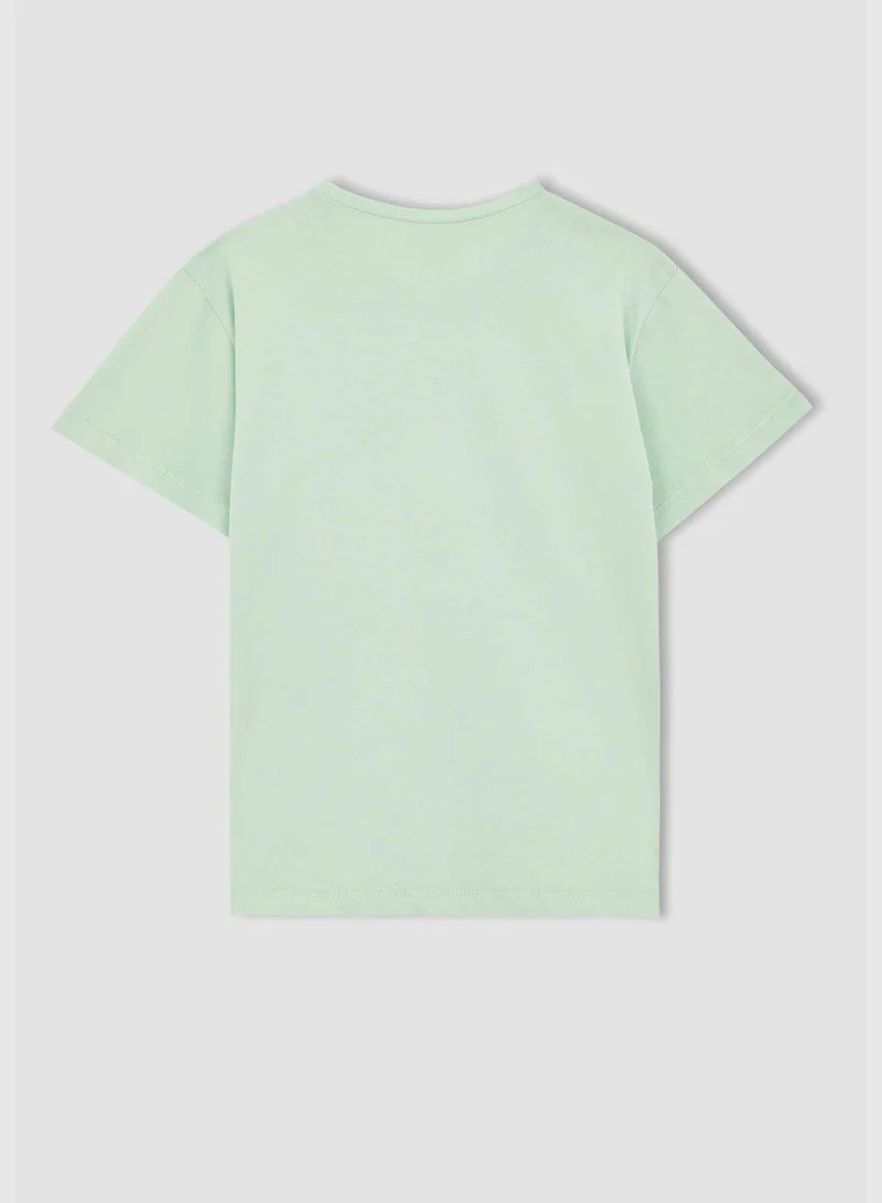 DeFacto Regular Fit Short Sleeve Text Print T-Shirt