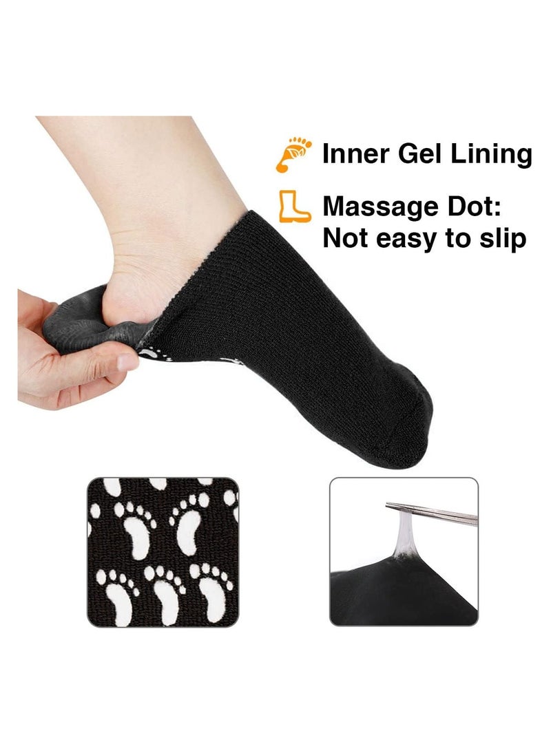 YelaJoy Silicone Moisturizing Socks for Men and Woman，Soft Non-slip Foot Care Socks,  Feet Moisturizing Socks for Dry Cracked Feet (3 Pairs，23*30 cm)  - Image 3