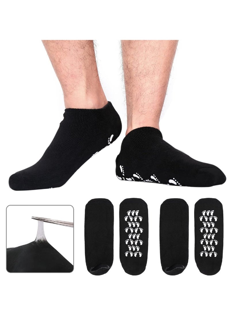 YelaJoy Silicone Moisturizing Socks for Men and Woman，Soft Non-slip Foot Care Socks,  Feet Moisturizing Socks for Dry Cracked Feet (3 Pairs，23*30 cm)  - Image 1