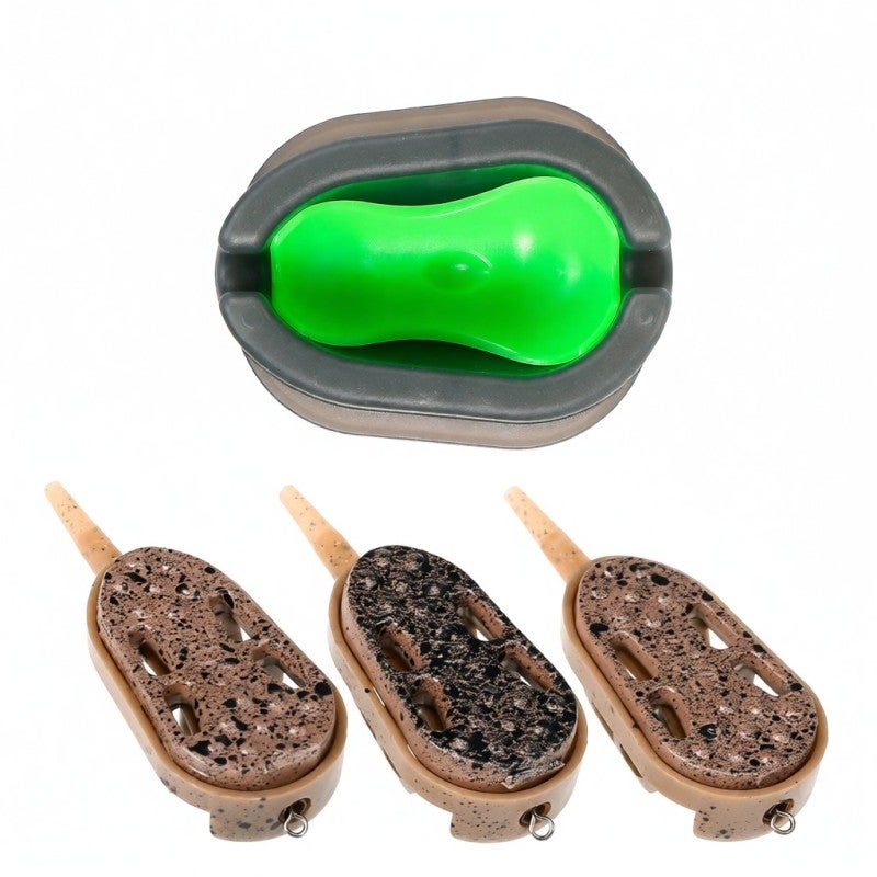 COONOR 3pcs Fishing Feeder Mould Quick Release Moulds Carp Fishing Bait Holder Tool - Image 1
