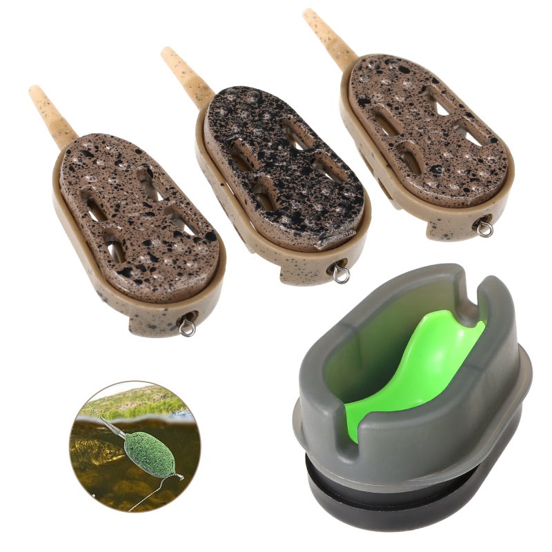 COONOR 3pcs Fishing Feeder Mould Quick Release Moulds Carp Fishing Bait Holder Tool - Image 5