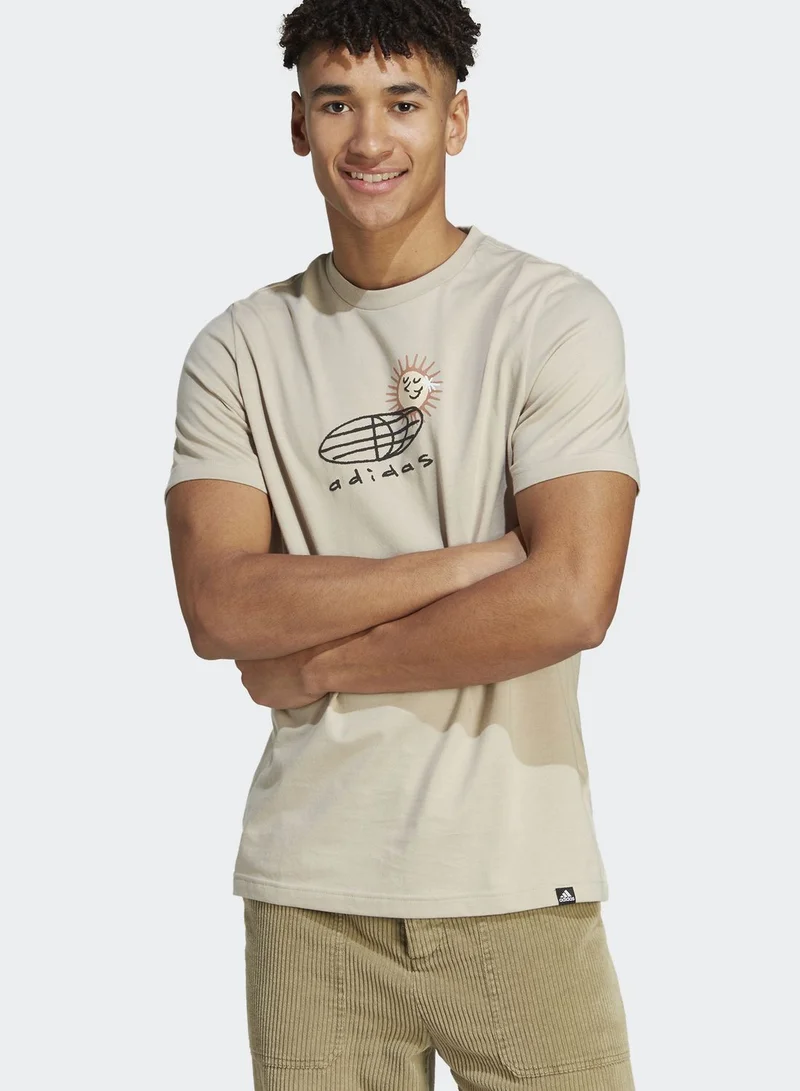 Adidas Sportswear Elevated Doodle Puff T-Shirt