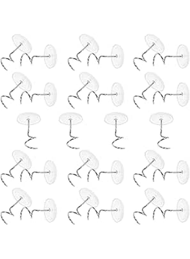 Stainless Steel Spiral Tacks 50pcs Upholstery Decorative Nails for Sofa Bedding Fabric Slipcover - Image 1