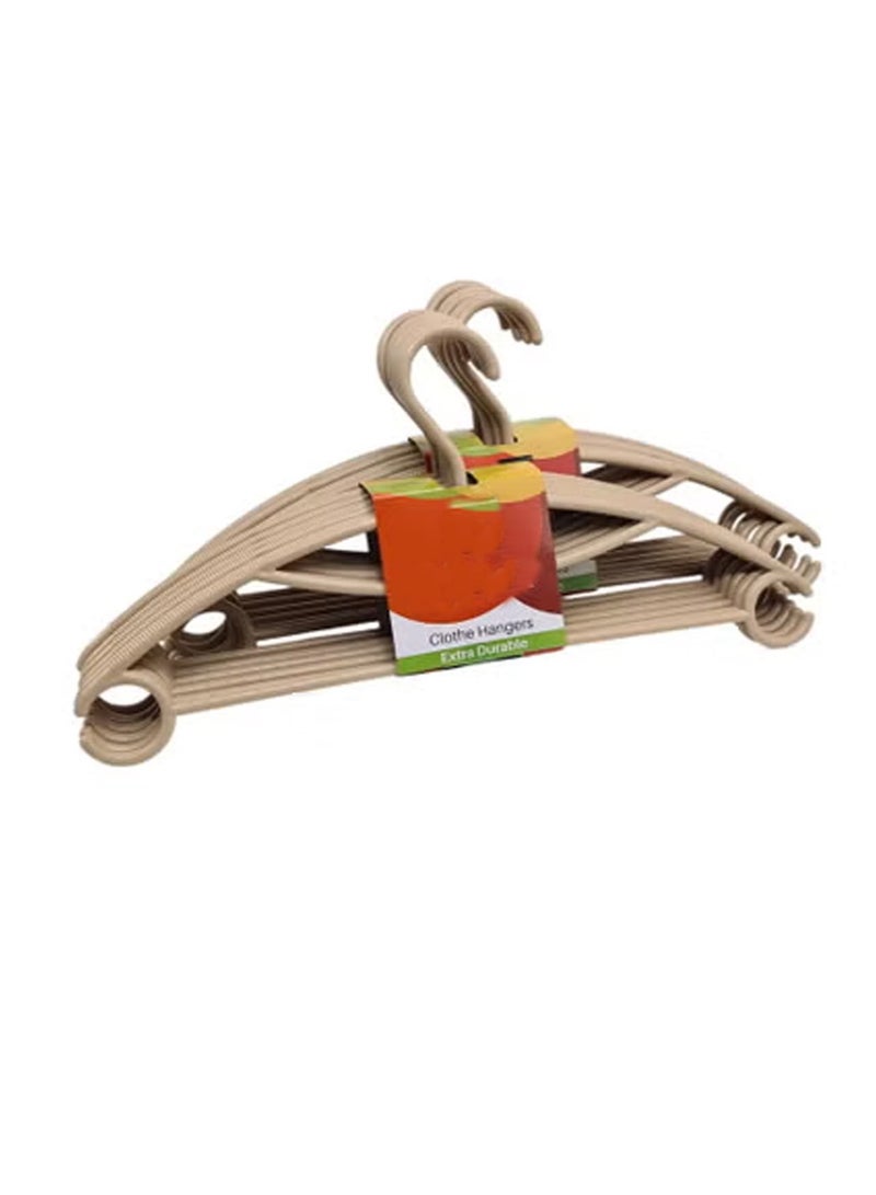 12-piece clothes hanger set, beige - Image 3