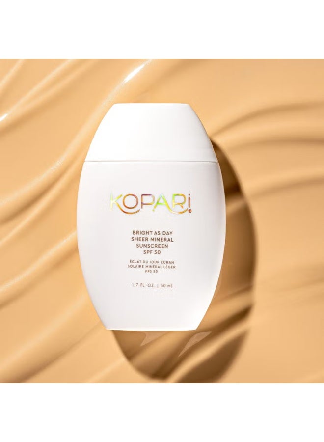 Kopari Beauty Bright as Day Sheer Mineral Sunscreen SPF50 50ml - Image 2