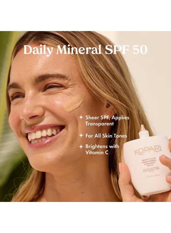 Kopari Beauty Bright as Day Sheer Mineral Sunscreen SPF50 50ml - Image 4